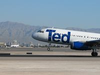 N496UA @ KLAS - Ted Airlines / 2002 Airbus A320-232 - by SkyNevada - Brad Campbell