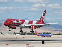N908AW @ KLAS - America West Airlines - 'Arizona Cardinals' / 1989 Boeing 757-2G7 - by SkyNevada - Brad Campbell
