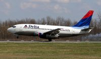 N373DL - landing rw 04 - by scott kerhaert