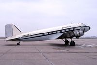 N44587 @ KCID - C-47A 42-92995, brought in freight on this blustery day - by Glenn E. Chatfield