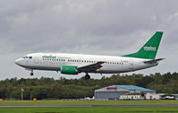 G-CELP @ BOH - Boeing 737 330QC - by Les Rickman