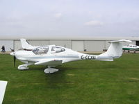 G-CCXU @ EGCL - Diamond DA40 at Fenland - by Simon Palmer