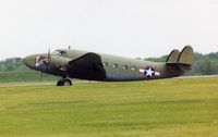 N30N @ FFO - C-60A 42-55884 landing after air show flight - by Glenn E. Chatfield