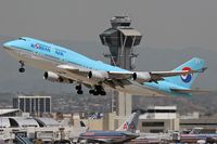 HL7492 @ LAX - Korean Air HL7492 (747-4B5) -FLT KAL18 - departing LAX RWY 25R enroute to Seoul, Korea (Incheon International Airport - RKSI).