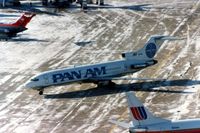 N4745 @ ORD - Last Pan Am flight to O'Hare Chicago, taken from control tower - by Glenn E. Chatfield