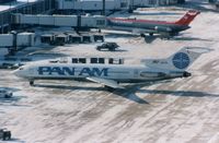 N4745 @ ORD - Last Pan Am flight to O'Hare Chicago, taken from control tower - by Glenn E. Chatfield