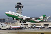 B-16410 @ LAX - EVA AIR B-16410 (FLT EVA11) departing RWY 25R enroute to Chiang Kai Shek Int'l (RCTP).