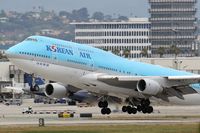 HL7492 @ LAX - Korean Air HL7492 (747-4B5) -FLT KAL18 - departing LAX RWY 25R enroute to Seoul, Korea (Incheon International Airport - RKSI).