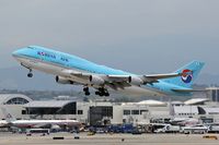 HL7492 @ LAX - Korean Air HL7492 (747-4B5) -FLT KAL18 - departing LAX RWY 25R enroute to Seoul, Korea (Incheon International Airport - RKSI).