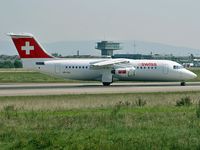HB-IXU @ BSL - lining-up runway 16 intersection hotel - by eap_spotter