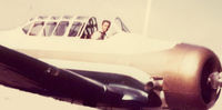 N6975C @ PHX - bob reid in flight 1961 - by anne redick