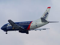 OM-SEB @ KRK - Sky Europe - landing on rwy 25 - by Artur Bado?