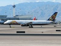 N520AT @ KLAS - America Trans Air - ATA / 2004 Boeing 737-7H4 - Departing RWY 25R - by SkyNevada - Brad Campbell