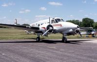 N954 @ DPA - An excellent example of a Beech 18 - you should see the panel - by Glenn E. Chatfield