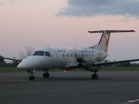 DQ-MUM @ NAN - Air Fiji's sole EMB 120 Brasilia just arrived from the last flight of the day - by Micha Lueck