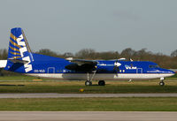 OO-VLQ @ EGCC - VLM's little Fokker F.50 looking good in the sunshine. - by Kevin Murphy