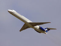 OH-LPC @ KRK - after departure rwy 25 - Finnair MD-83 - by Artur Bado?