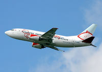 G-BVKD @ EGCC - BMI Baby's 737 soaring away from 24L. - by Kevin Murphy