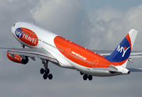 G-MDBD @ EGCC - My Travels A.330 soaring off into a dull looking sky. - by Kevin Murphy