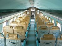 N93204 @ TEB - Back to the future, 1950.  The interior of the world's only surviving Martin 202A is spacious and functional, but hardly fancy. - by Daniel L. Berek