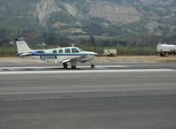N3060W @ SZP - 1973 Beech A36 BONANZA Continental IO-520-B 285 Hp, landing roll Runway 22 - by Doug Robertson