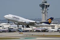 D-ABVX @ LAX - Lufthansa D-ABVX (FLT DLH457) departing RWY 25R enroute to Frankfurt Main (EDDF), Germany.