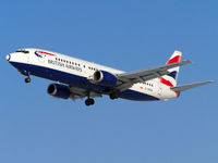G-DOCW @ KRK - British Airways - Boeing 737-436 - landing on rwy 25 - by Artur Bado?