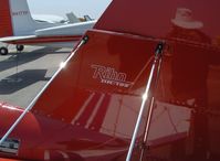 N109RD @ SZP - 1996 Dodge RIHN DR-109 tail logo and double bracing, balanced rudder - by Doug Robertson