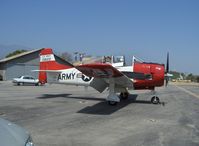 N28RF @ SZP - North American T-28B TROJAN, Wright Cyclone R-1820-86 9 cylinder radial 1,425 Hp, designed for maintainability wth many access hatches - by Doug Robertson
