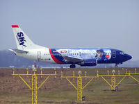 OM-SEE @ KRK - Sky Europe - holding point rwy 25 - by Artur Bado?