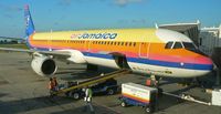6Y-JMD @ MBJ - Air Jamaica A321 6Y-JMD, Sprit of Westmoreland, sits at Montego Bay, awaiting her next load of passengers destined for the US. - by Daniel L. Berek