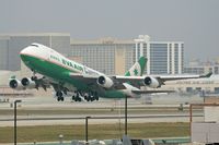 B-16483 @ LAX - EVA Air Cargo B-16483 (FLT EVA607) departing LAX RWY 25L (on a foggy, overcast day), enroute to Chiang Kai Shek International Airport (RCTP) - Taipei, Taiwan