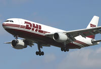 OO-DLC @ LHR - Belgian freighter drifting into Heathrow. - by Kevin Murphy