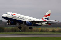 G-EUOE @ EGCC - One of BA's many A.319's leaving 24L. - by Kevin Murphy