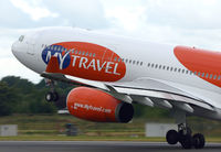 OY-VKG @ EGCC - Blast off from 24L. - by Kevin Murphy