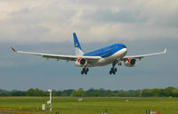 G-WWBB @ EGCC - Graceful approach. - by Kevin Murphy