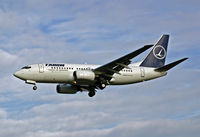 YR-BGI @ LHR - Boeing 737 78J - by Les Rickman