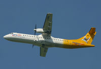 G-BWDA @ EGCC - Aurigny's great liveried prop. - by Kevin Murphy