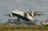 G-CFAF @ EGCC - Rising gently from 24L. - by Kevin Murphy