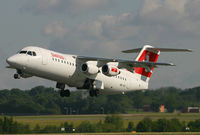 HB-IXO @ EGCC - Swiss RJ on route back to Switzerland. - by Kevin Murphy
