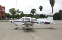 N4553F @ CCR - Hotel and trees at  Buchanan Field - by Bill Larkins
