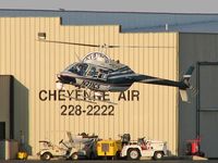 N211CS @ VGT - Summit Helicopters / Bell 206B / I thought the Helicopter and all the equipment made for a nice composition. Well, all except for the cleaning bucket that is! - by Brad Campbell