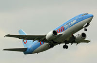 G-THOG @ BOH - Boeing 737 31S - by Les Rickman