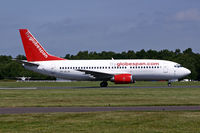 TF-ELN @ BOH - Boeing 737 3Q8QC - by Les Rickman