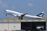 B-HOX @ LAX - Cathay Pacific B-HOX (FLT CPA885) departing LAX RWY 25R enroute to Hong Kong Int'l (VHHH). - by Dean Heald