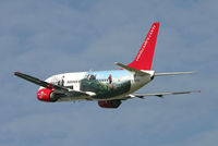 G-BVKD @ EGCC - Rear view of the Welsh logo jet. - by Kevin Murphy