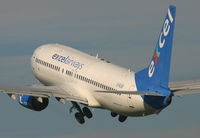 G-XLAD @ EGCC - Rear view of XL's nice looking 737. - by Kevin Murphy