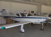 N313CH @ SZP - 1991 Hautamaki GLASAIR III SH-3R, Lycoming IO-540, in hangar, Flown to 5th place Sport Class Bronze at Reno 2006 by owner Vicki Cruse, Vicki's 'Cruse Missile' - by Doug Robertson