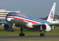N184AN @ EGCC - Swish looking American 757 departing 24L. - by Kevin Murphy