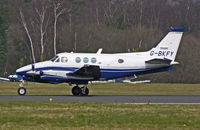 G-BKFY @ BOH - Beech C90 King Air - by Les Rickman